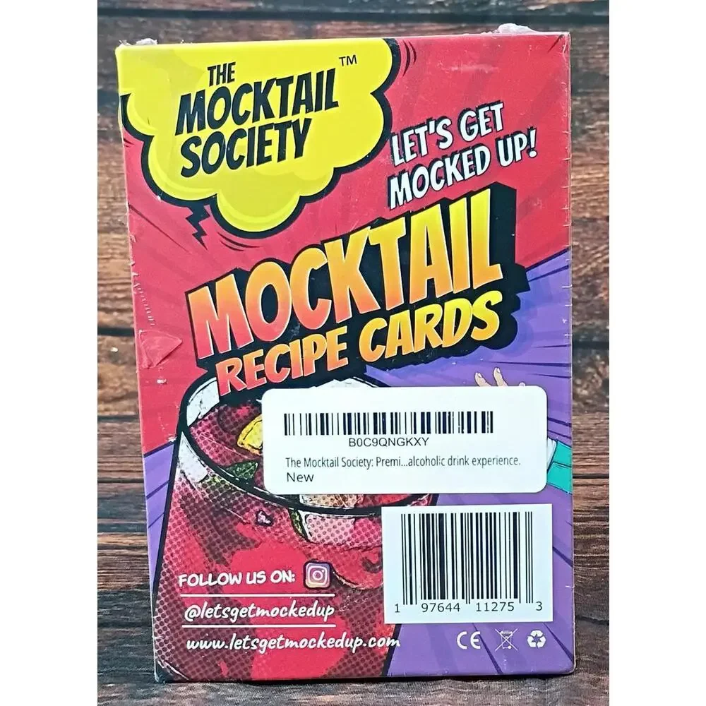 The Mocktail Society Mocktail Recipe‎ Cards